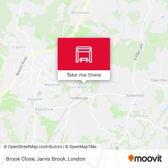 Brook Close, Jarvis Brook map