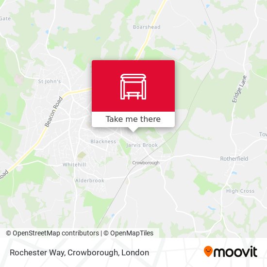 Rochester Way, Crowborough map