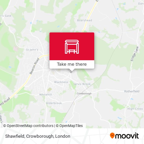 Shawfield, Crowborough map