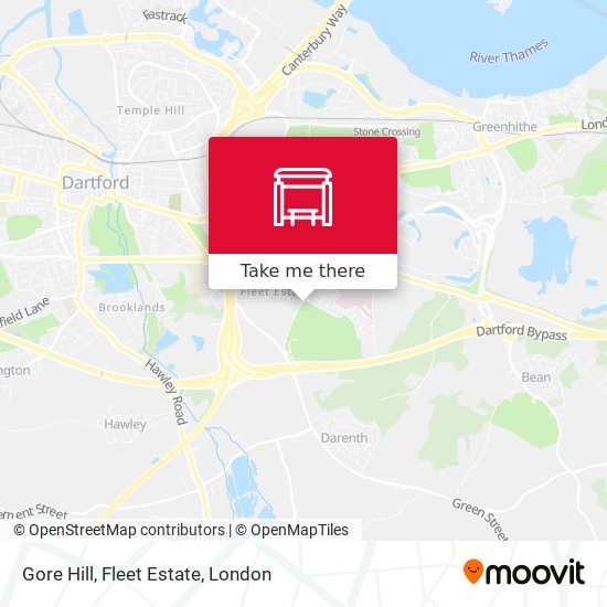 Gore Hill, Fleet Estate map