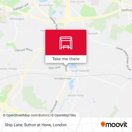 Ship Lane, Sutton at Hone map