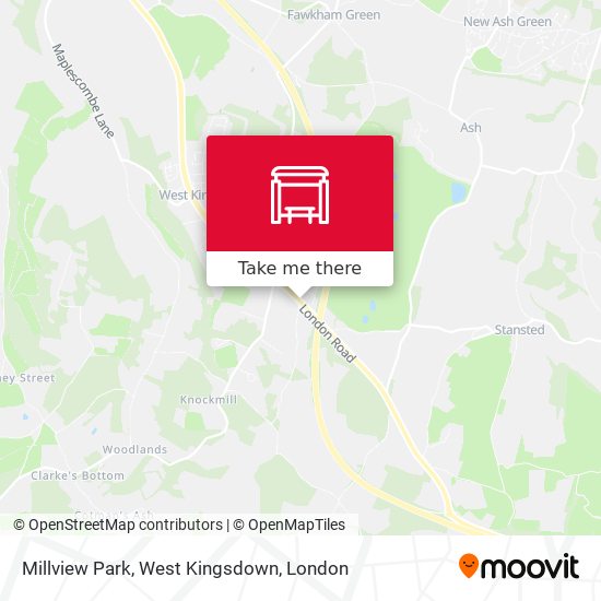 Millview Park, West Kingsdown map