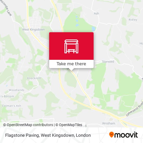 Flagstone Paving, West Kingsdown map