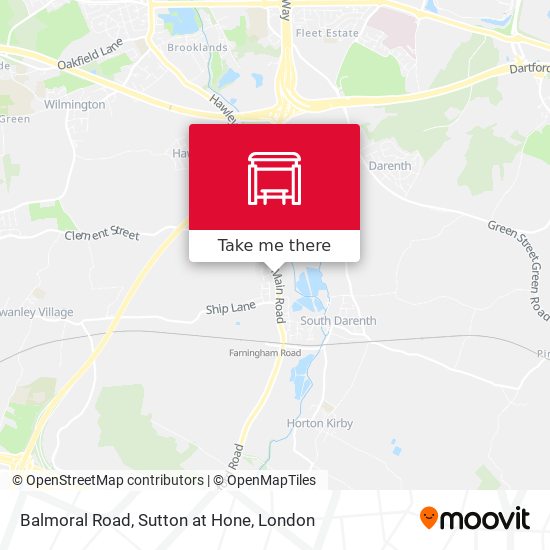Balmoral Road, Sutton at Hone map