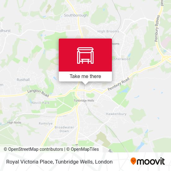 Royal Victoria Place, Tunbridge Wells map