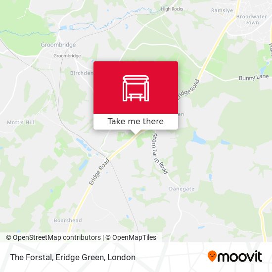 The Forstal, Eridge Green map