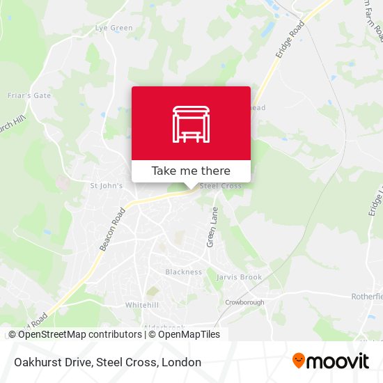 Oakhurst Drive, Steel Cross map