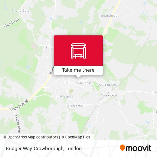 Bridger Way, Crowborough map