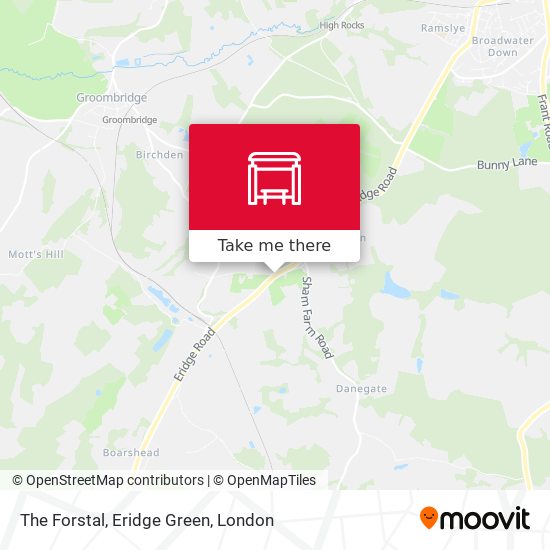 The Forstal, Eridge Green map