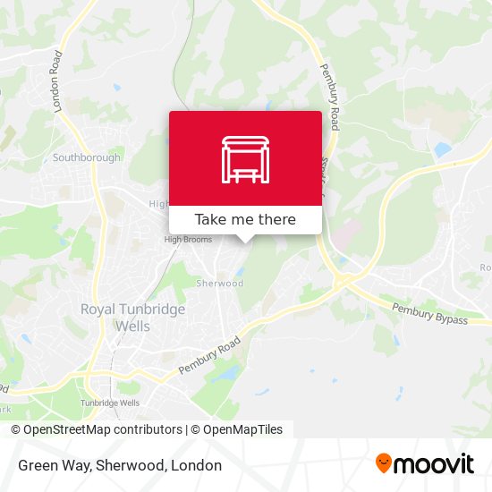 Green Way, Sherwood map