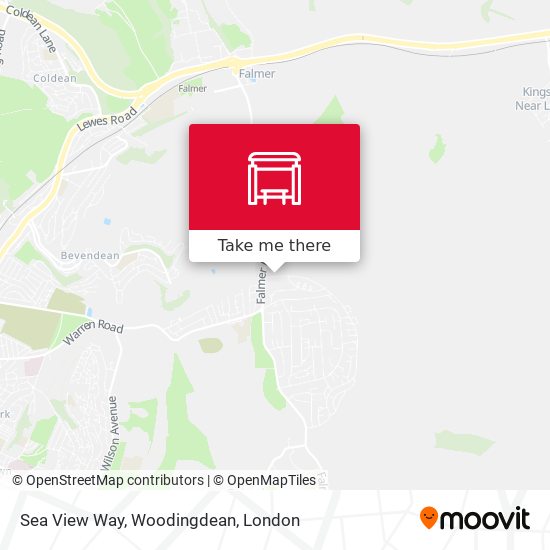 Sea View Way, Woodingdean map