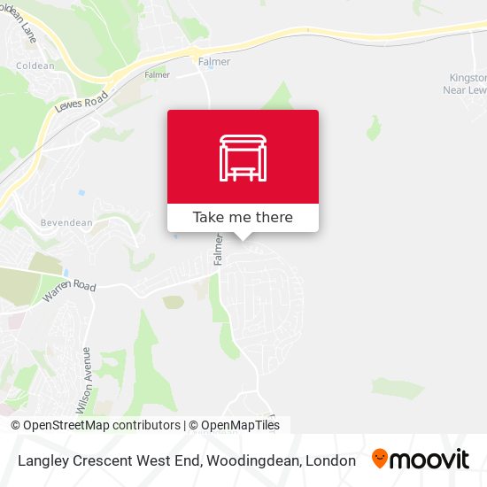 Langley Crescent West End, Woodingdean map