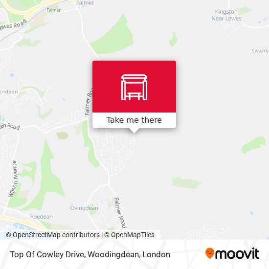 Top Of Cowley Drive, Woodingdean map