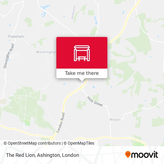 The Red Lion, Ashington map