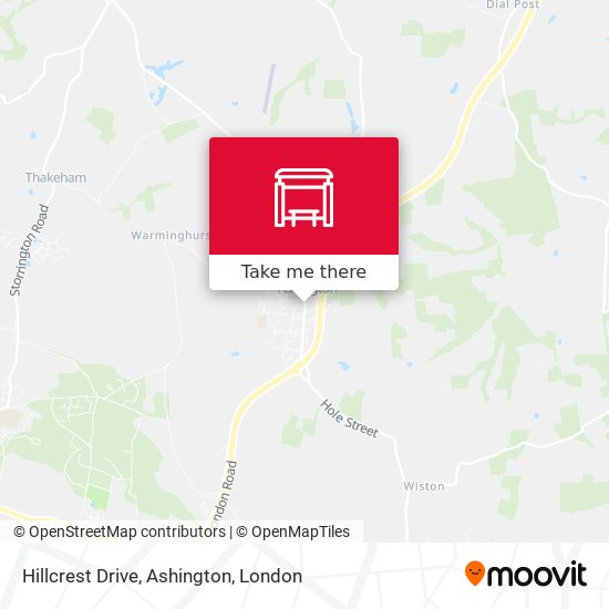 Hillcrest Drive, Ashington map