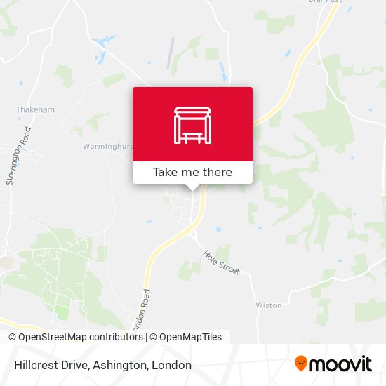 Hillcrest Drive, Ashington map