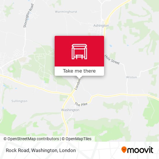 Rock Road, Washington map