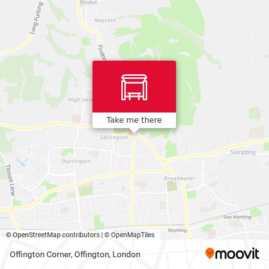 Offington Corner, Offington map