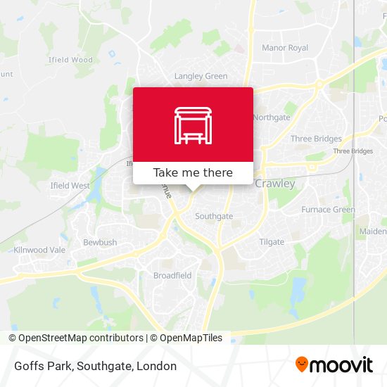 Goffs Park, Southgate map