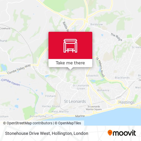 Stonehouse Drive West, Hollington map