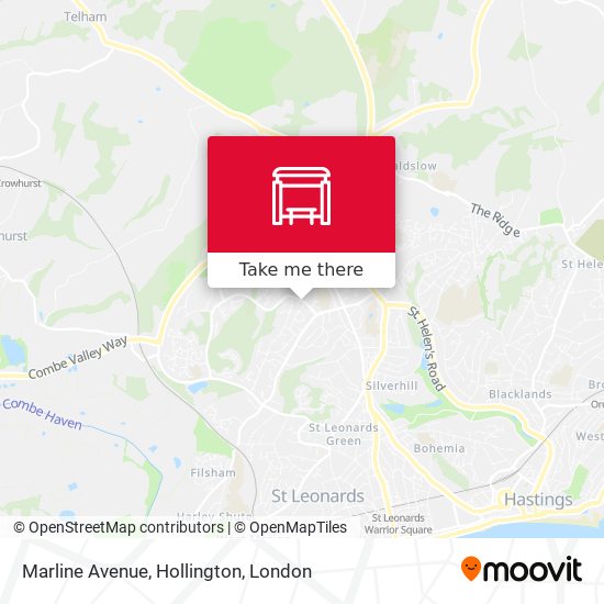 Marline Avenue, Hollington map