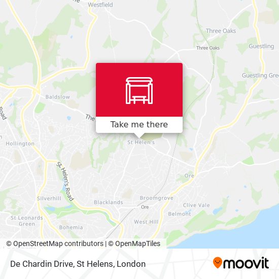 De Chardin Drive, St Helens map