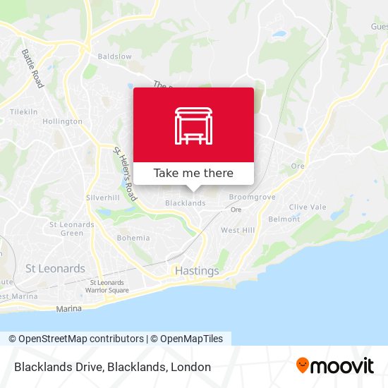 Blacklands Drive, Blacklands map