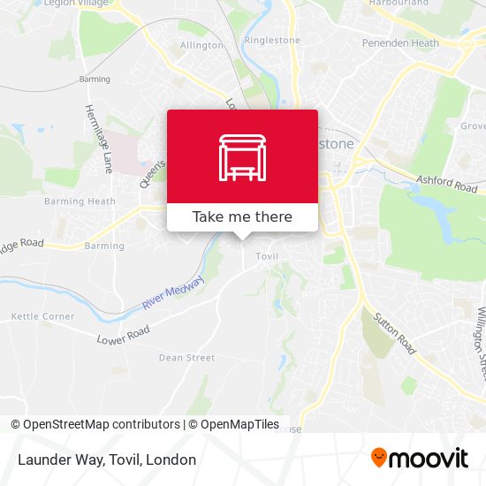 Launder Way, Tovil map