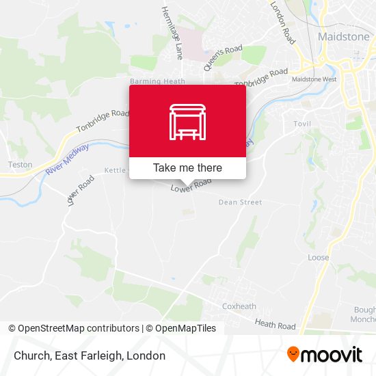 Church, East Farleigh map
