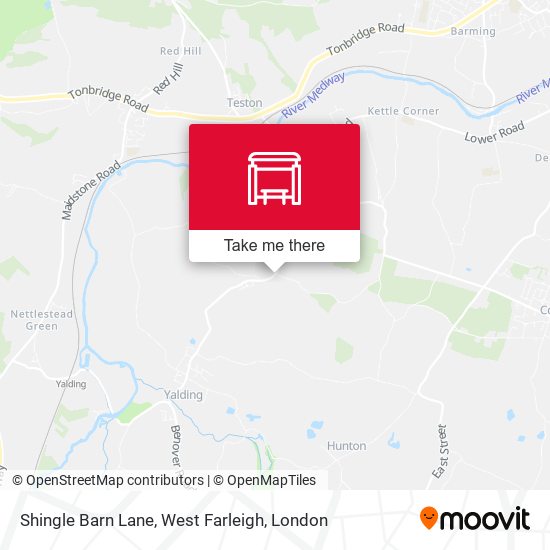 Shingle Barn Lane, West Farleigh map