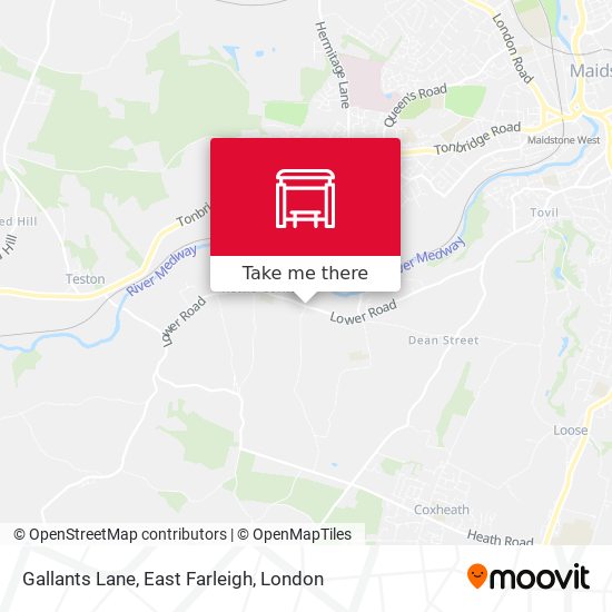 Gallants Lane, East Farleigh map