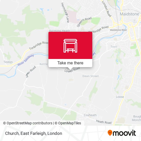 Church, East Farleigh map