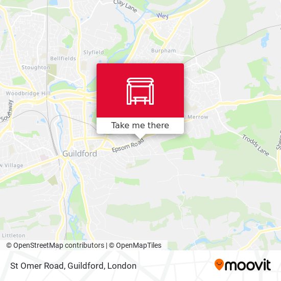 St Omer Road, Guildford map