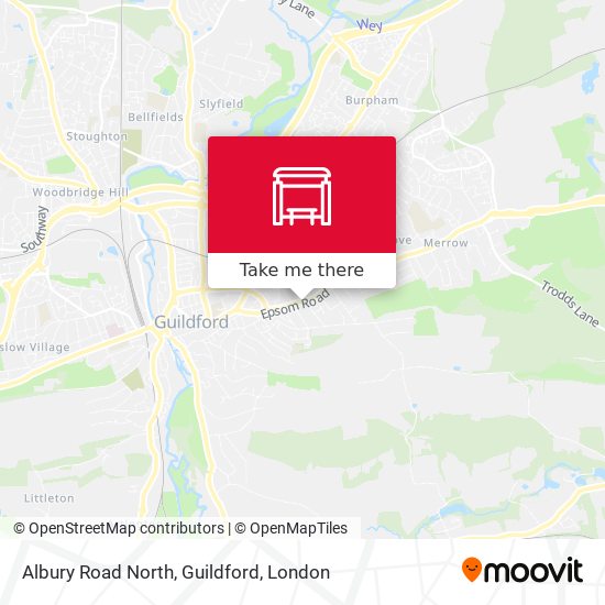 Albury Road North, Guildford map