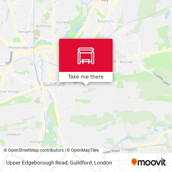 Upper Edgeborough Road, Guildford map