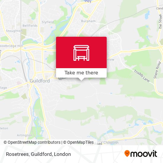 Rosetrees, Guildford map
