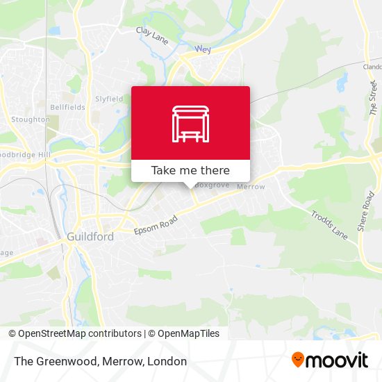 The Greenwood, Merrow map
