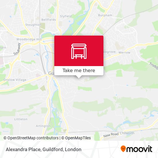 Alexandra Place, Guildford map