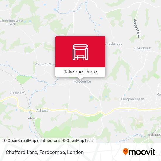 Chafford Lane, Fordcombe map