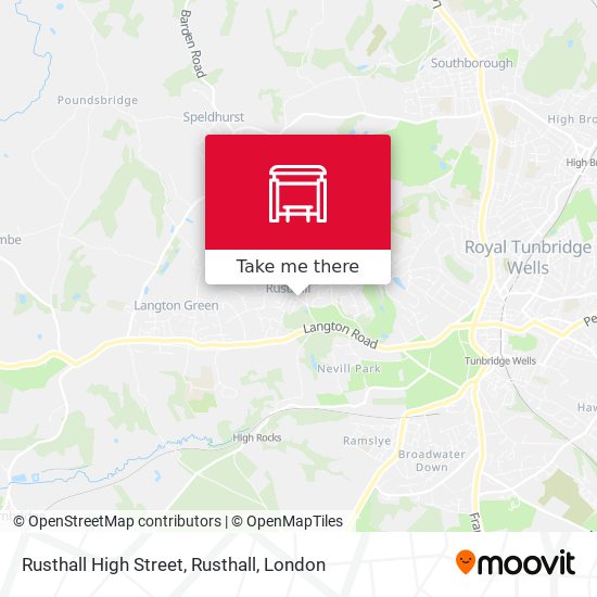 Rusthall High Street, Rusthall map