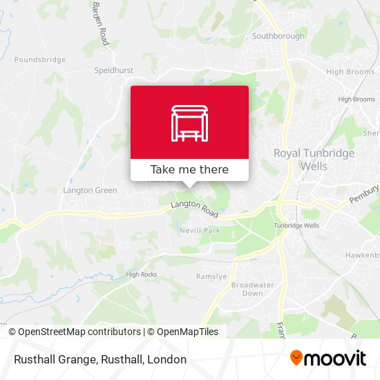 Rusthall Grange, Rusthall map