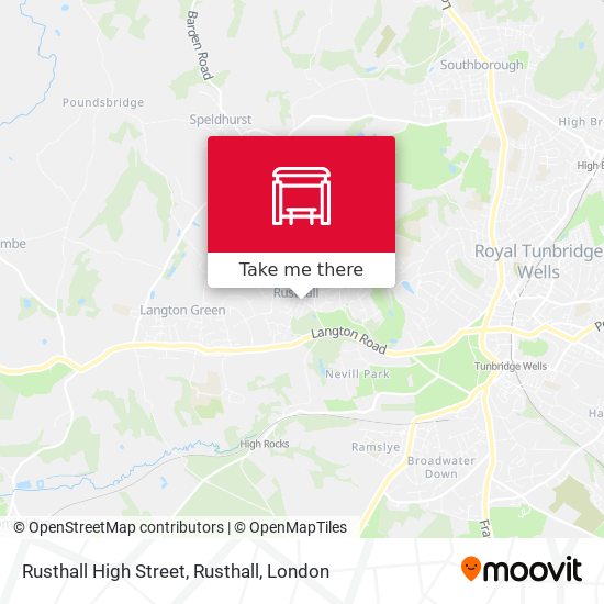 Rusthall High Street, Rusthall map