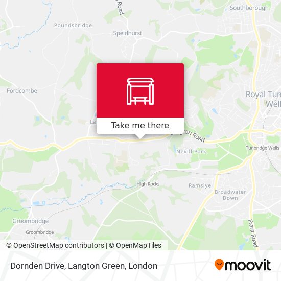 Dornden Drive, Langton Green map