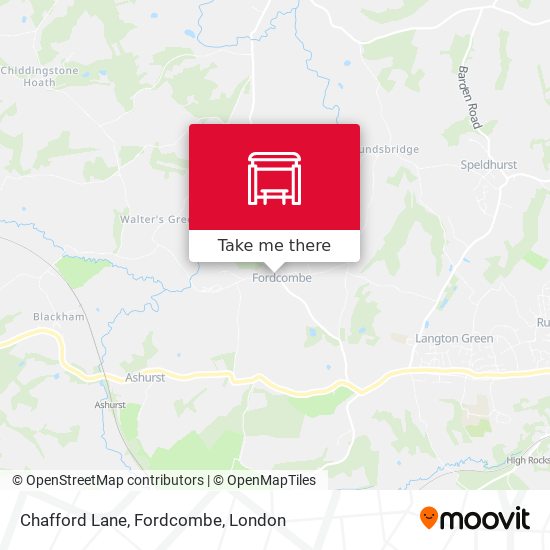 Chafford Lane, Fordcombe map