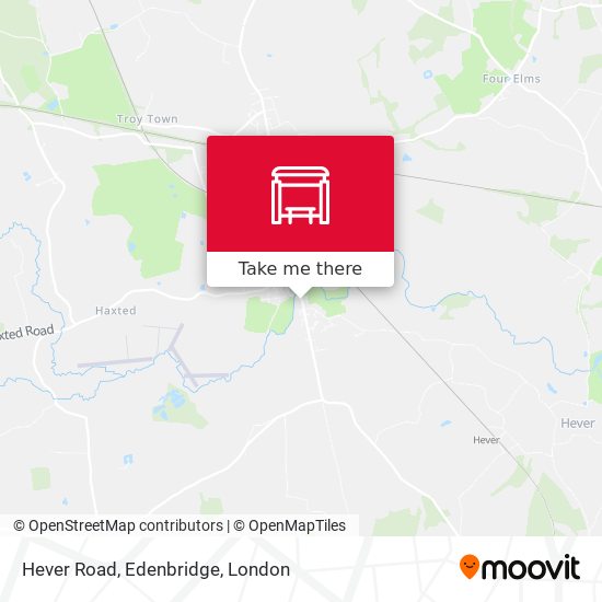 Hever Road, Edenbridge map