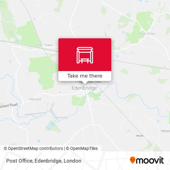 Post Office, Edenbridge map