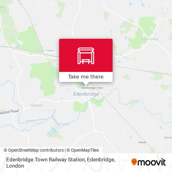 Edenbridge Town Railway Station, Edenbridge map