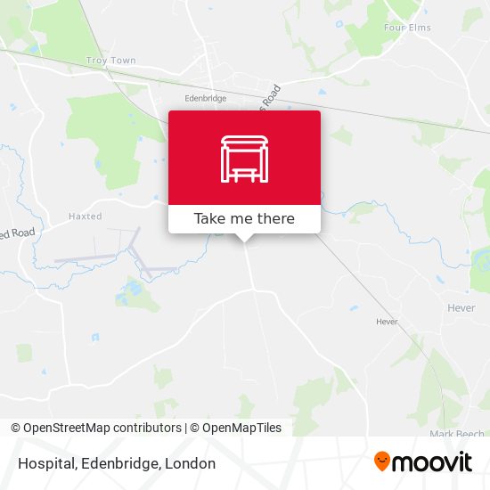 Hospital, Edenbridge map