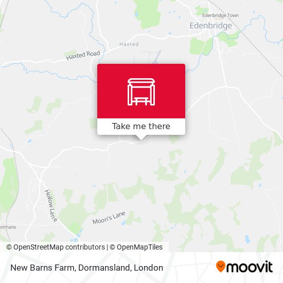 New Barns Farm, Dormansland map