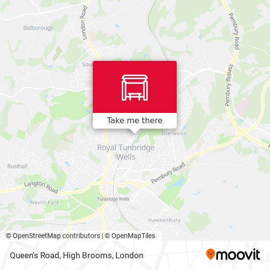 Queen's Road, High Brooms map